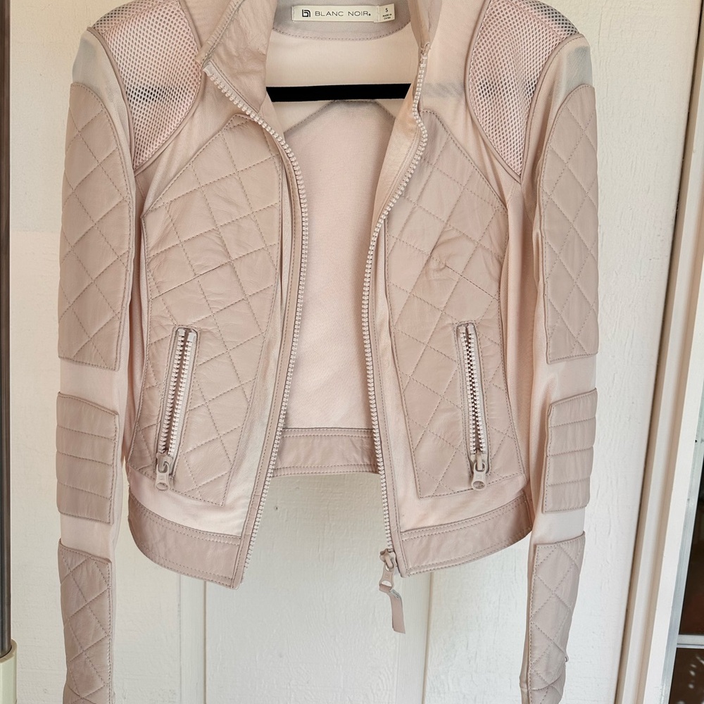 Blanc Noir Women's Quilted Jacket - Cream